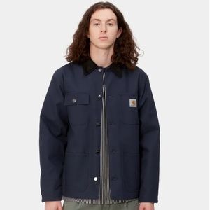 Michigan Chore Coat (Winter), Blue (rigid) 'Dearborn' Canvas (Lined)